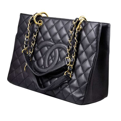 chanel gst in caviar bag size 25.5x16x7 cm|Chanel X Caviar GST Grand Shopping Tote Bag Black .